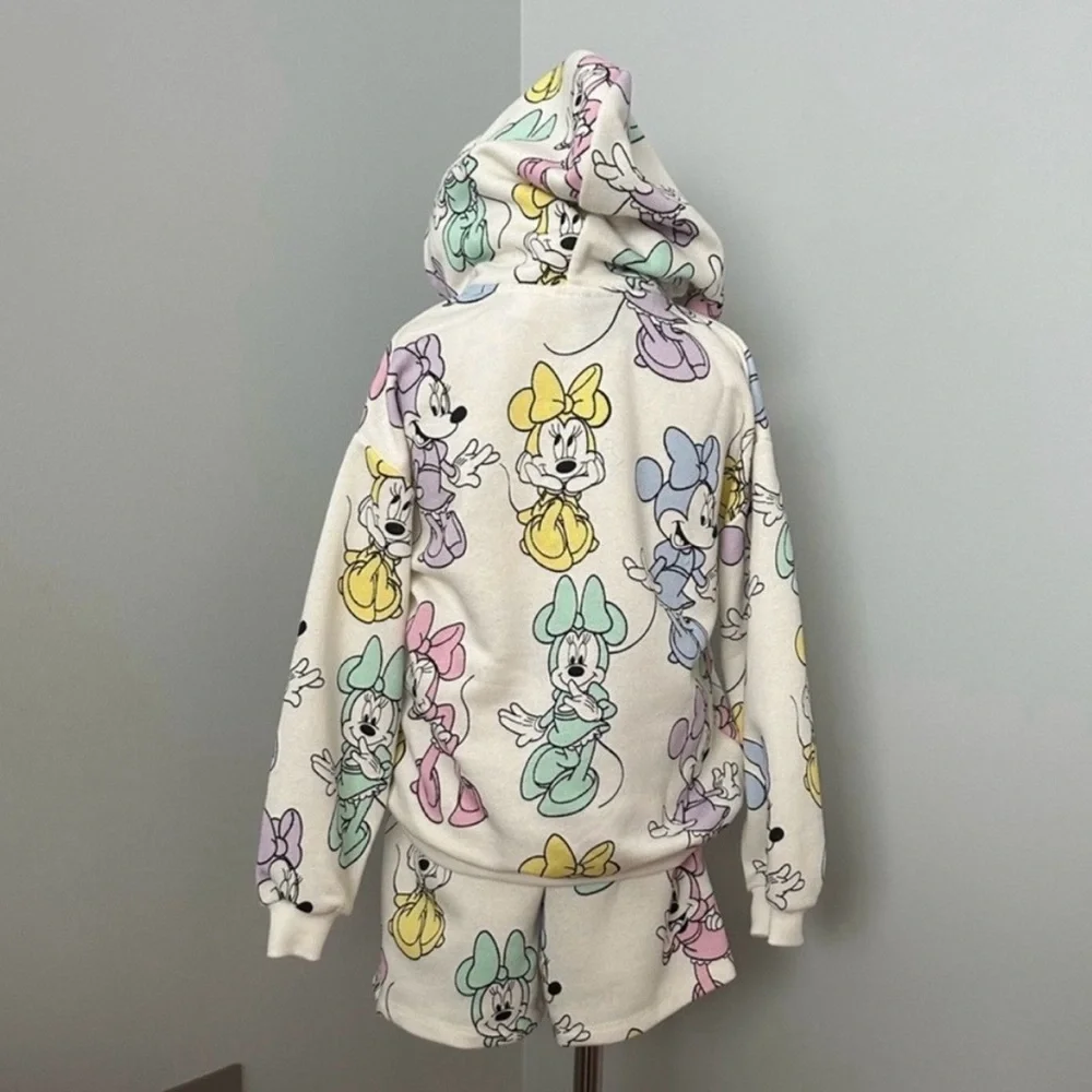 ZARA TODDLER GIRL MINNIE MOUSE PLUSH JACKET & SHORTS